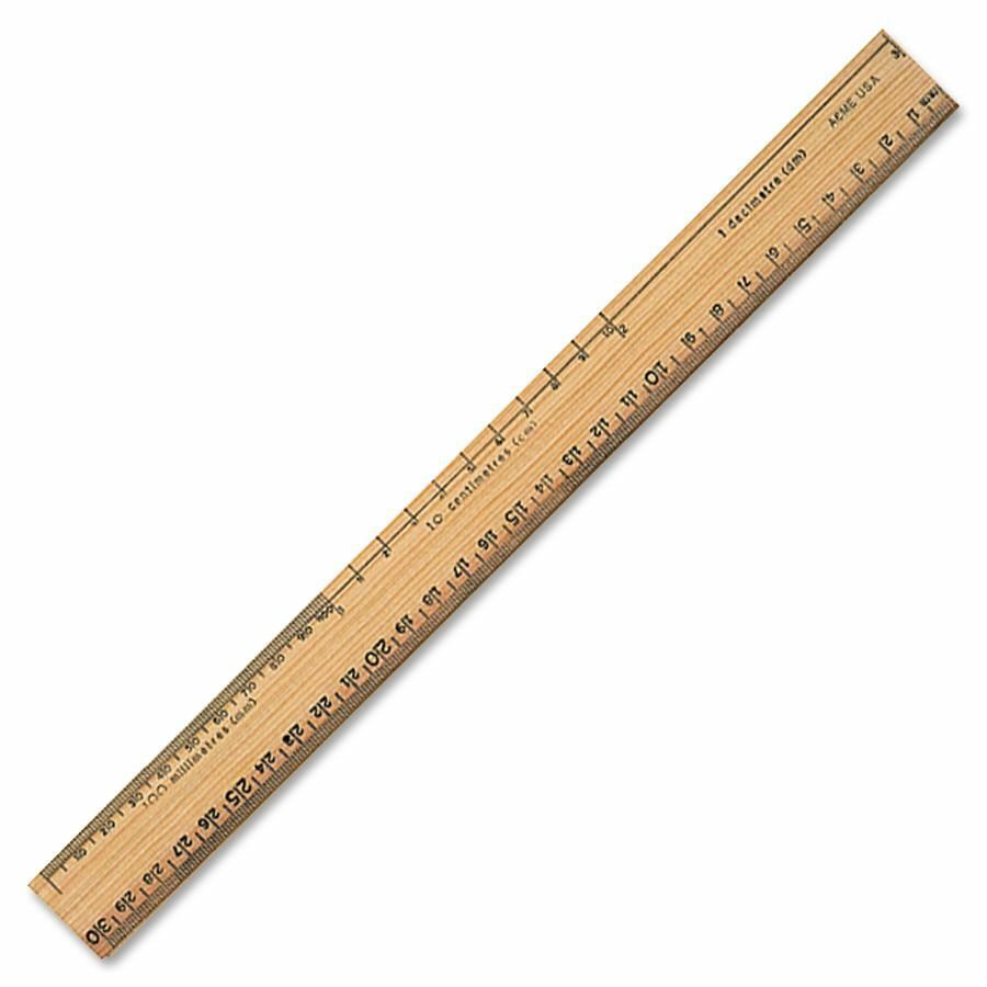 Buy Acme United Plain Edge Double Bevel School Ruler (Price Per Each