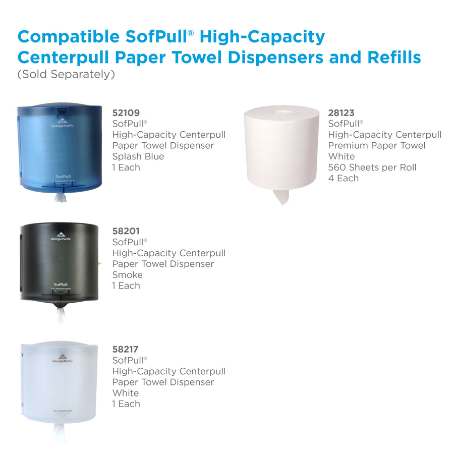 SofPull Centerpull HighCapacity Paper Towels 15" x 7.80" 560