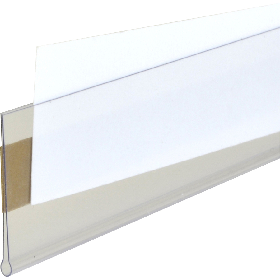 CLI87627 CLine® SelfAdhesive Label Holders, Top Load, 1 X 6, Clear