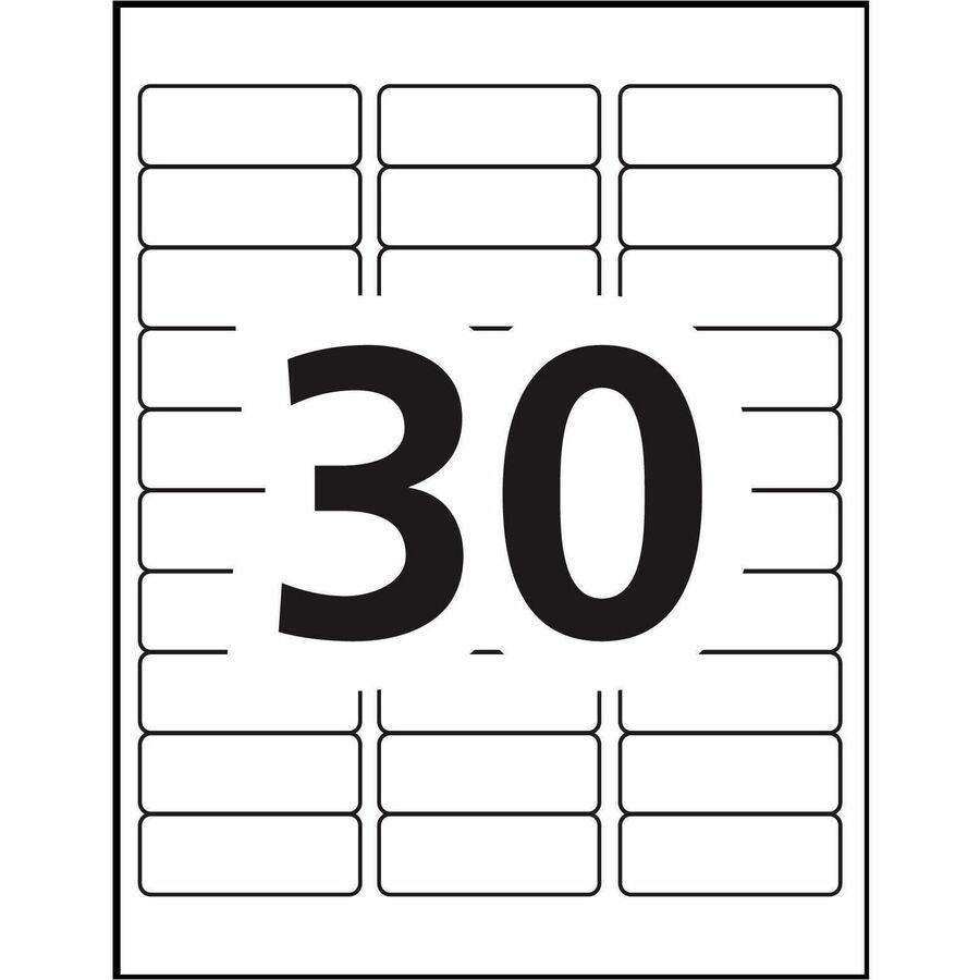 Avery® Neon Address Labels with Sure Feed(TM) for Laser Printers, 1" x