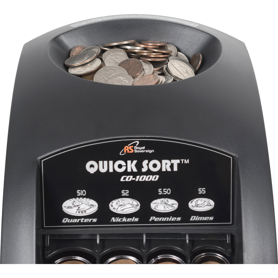 RSICO1000 Royal Sovereign Fast Sort Co1000 OneRow Coin Sorter