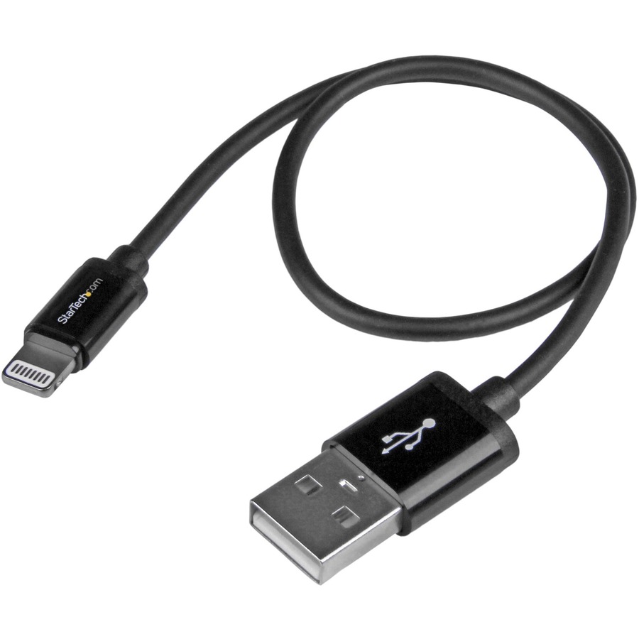 0.3m 11in Short Black Apple 8pin Lightning Connector to