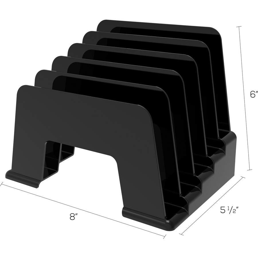 Deflecto Sustainable Office Small Incline Sorter Desktop Organizers