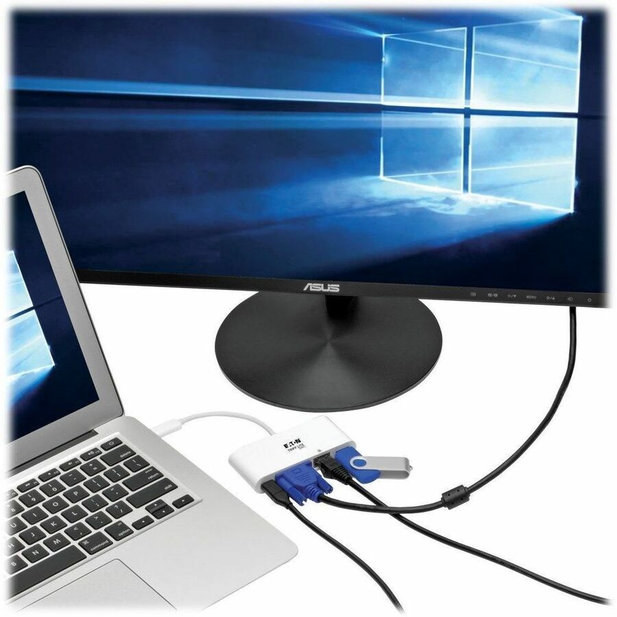 Tripp Lite Usb C To Vga Multiport Video Adapter Converter W Usb A