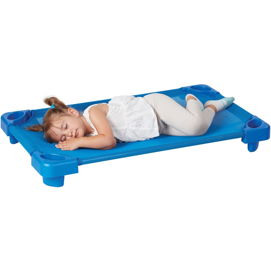 ECR4KIDS Stackable Toddler Kiddie Cot Cots & Mats Early Childhood