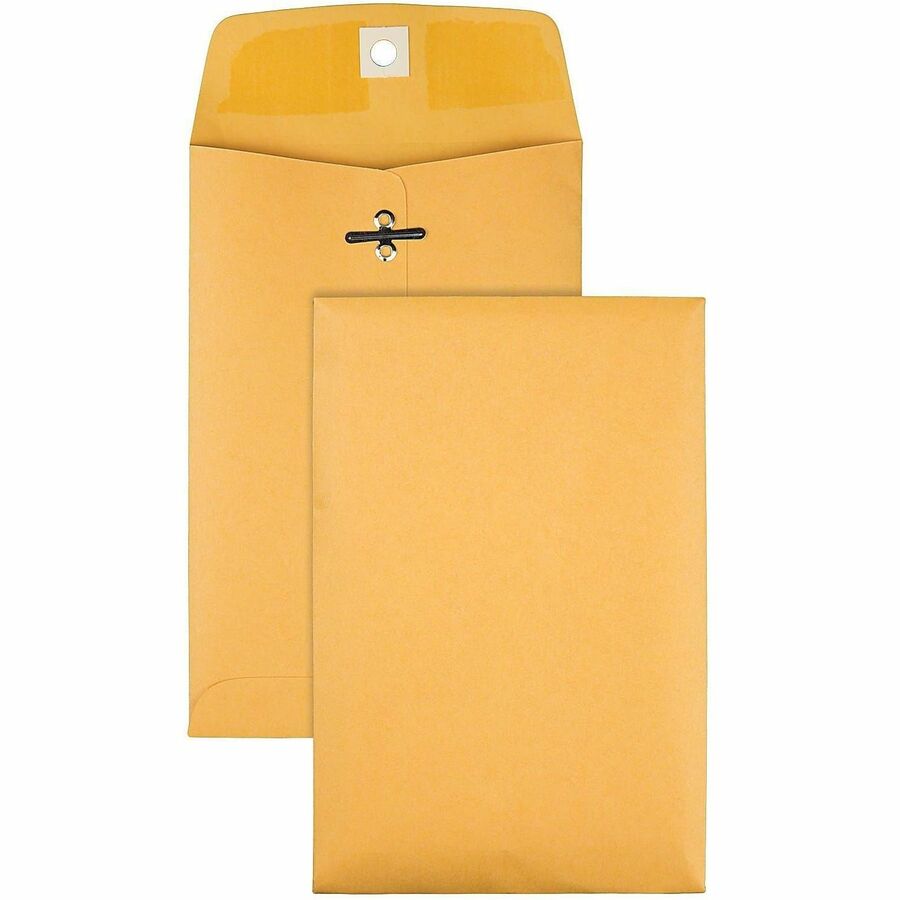 Office Depot 61/2" x 91/2" Manila Envelopes, Clasp Closure, Brown