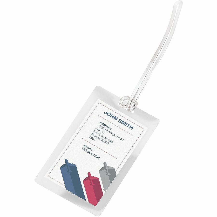 Office Depot® Brand Laminating Pouches, Luggage Tag With Loop, 5 Mil, 2