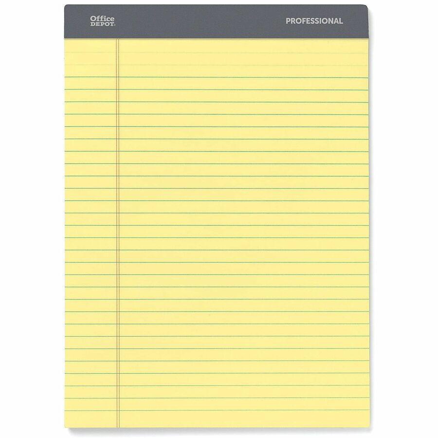 Office Depot® Brand Professional Writing Pads, 8 1/2" x 11 3/4" , Legal