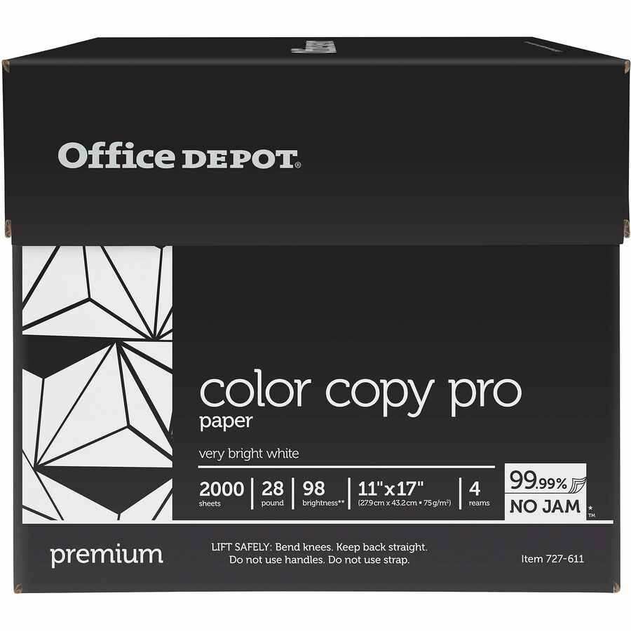 Office Depot® Brand Colored Copy Paper, Ledger Size (11" x 17"), 28 Lb