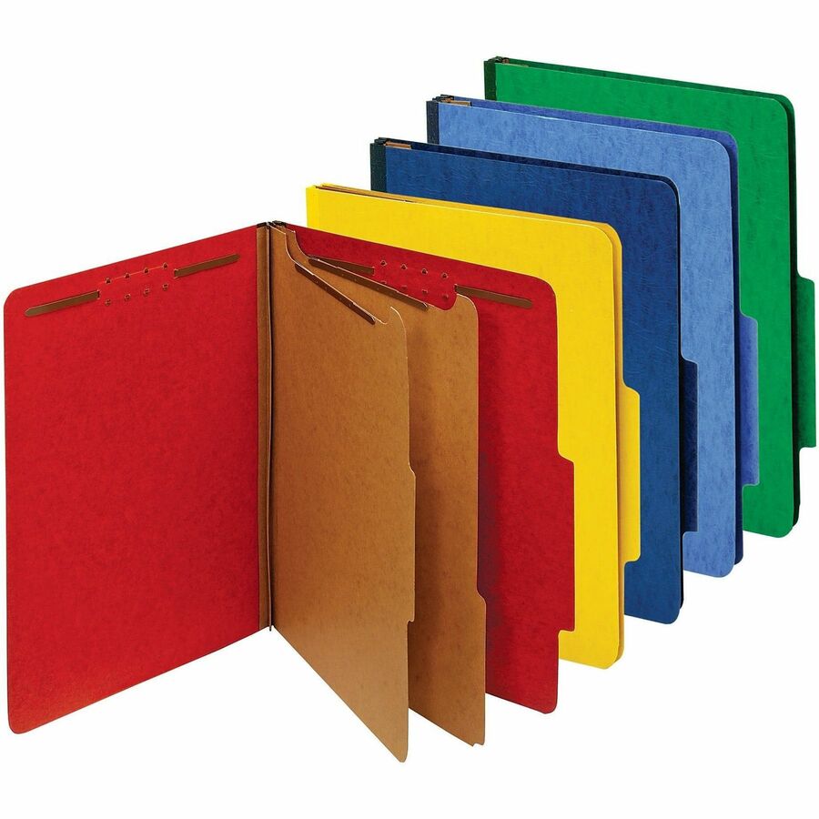 Office Depot® Brand Classification Folders, 21/2" Expansion, 2