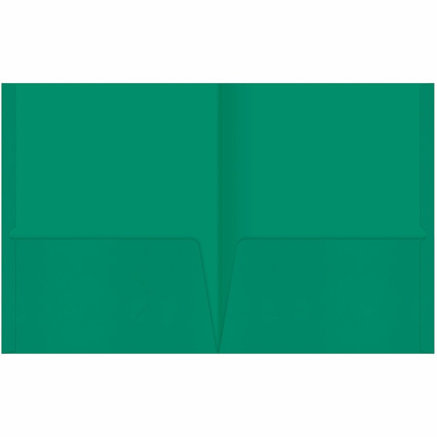 Office Depot® Brand 2Pocket Paper Folders, Green, Pack Of 25 Pocket Folders Office Depot