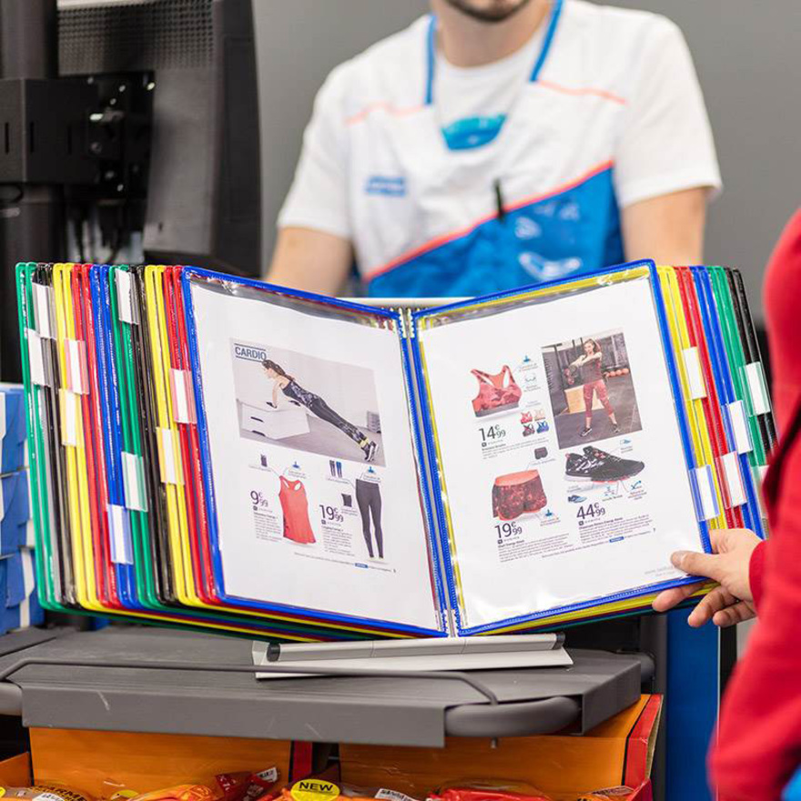 Tarifold Desktop Organizer 50 Assorted Color Pockets PayLESS