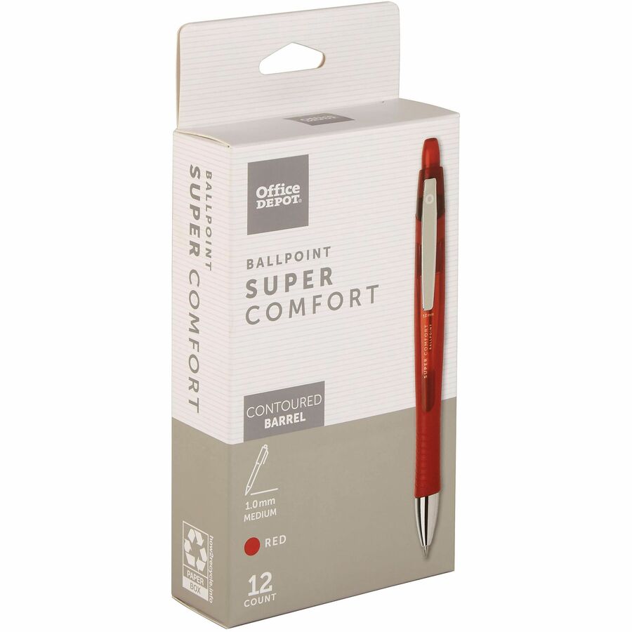 Office Depot® Brand Super Comfort Grip Retractable Ballpoint Pens