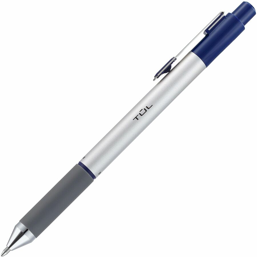 TUL BP3 Retractable Ballpoint Pens, Medium Point, 1.0 mm, Silver Barrel