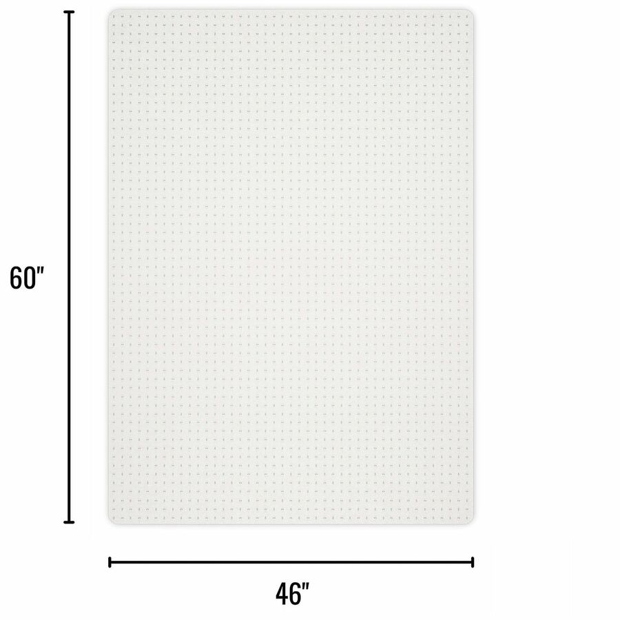 Realspace; Low Pile Chair Mat, 46" x 60" , Clear Chair Mats Office Depot