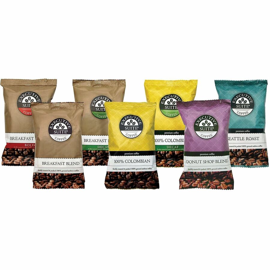 Executive Suite® Coffee SingleServe Coffee Packets, Bold Roast