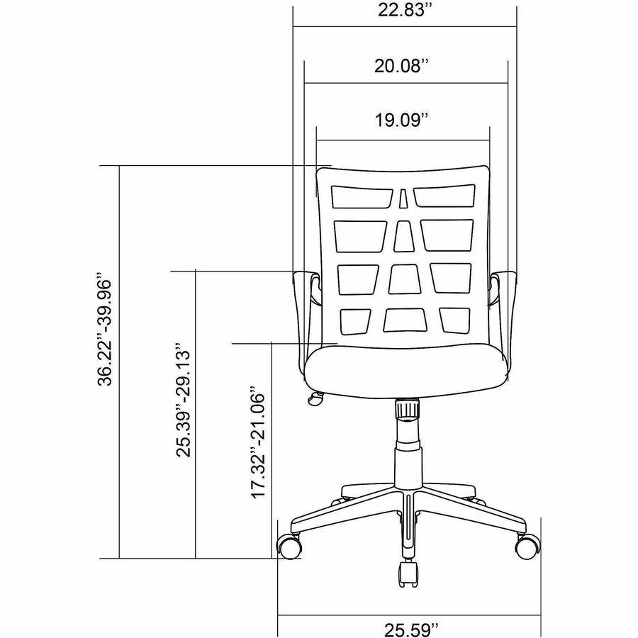 Realspace® Jaxby Mesh MidBack Task Chair, Black/Gray Task Chairs Office Depot