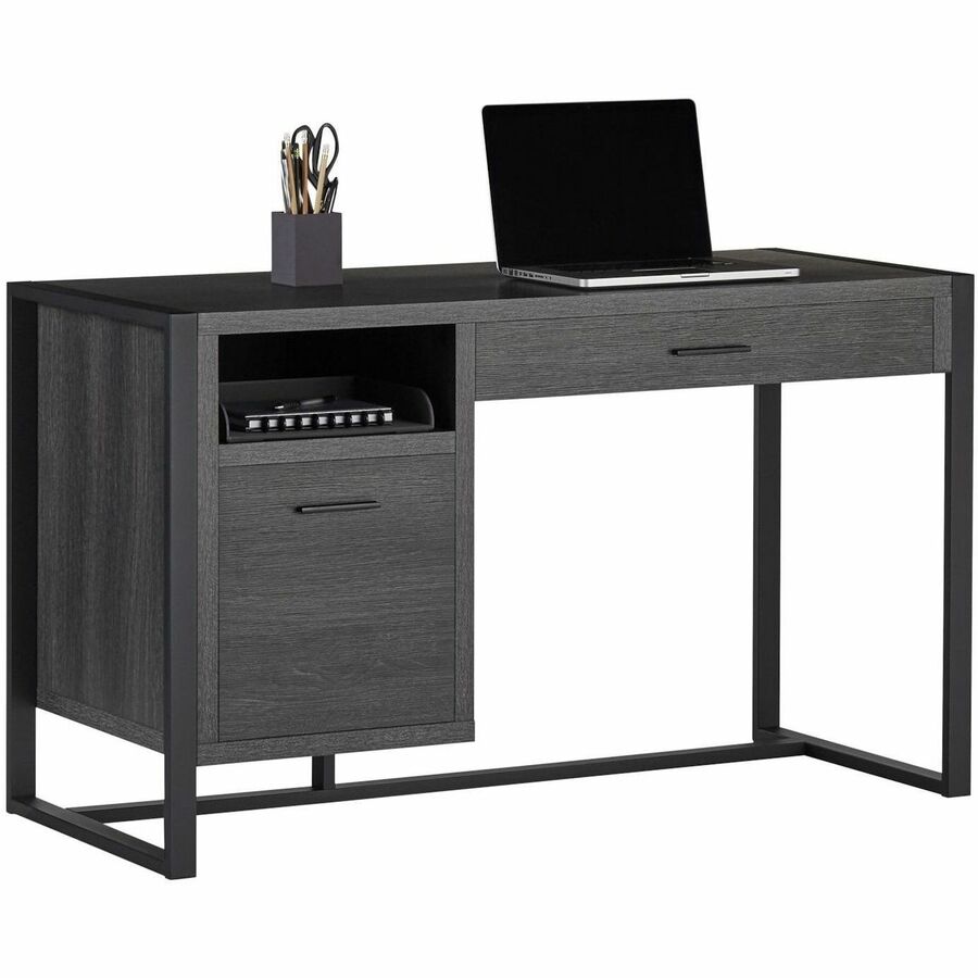 RealSpace® DeJori 51"W Writing Desk, Charcoal Executive Desks