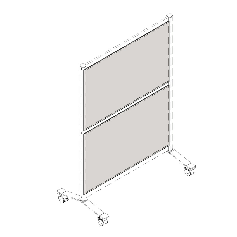 Lorell Adaptable Panel Dividers Acrylic Clear 1 Each