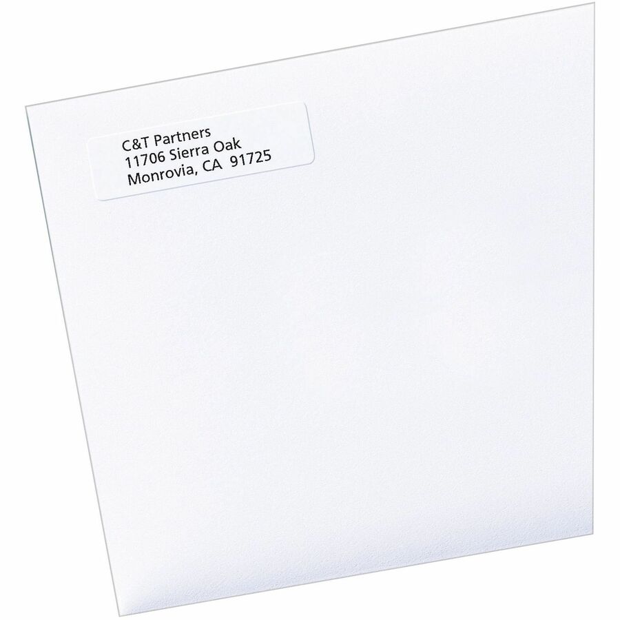 PRESaply Address Label Permanent Adhesive Rectangle Laser