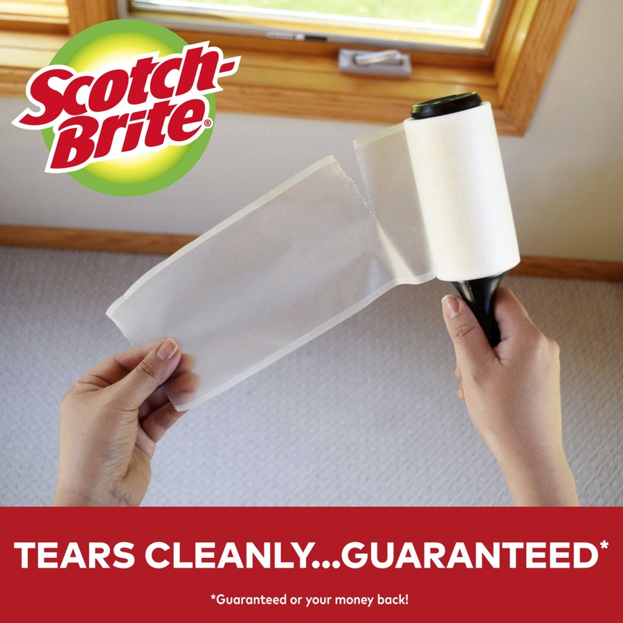 ScotchBrite Lint Roller Black Handle 1 Each
