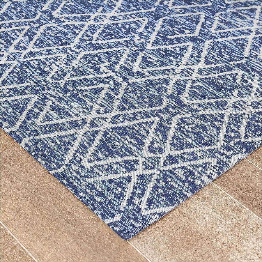 Realspace® Designer Chair Mat, 36"W x 48"D, Blue/Ivory Chair Mats