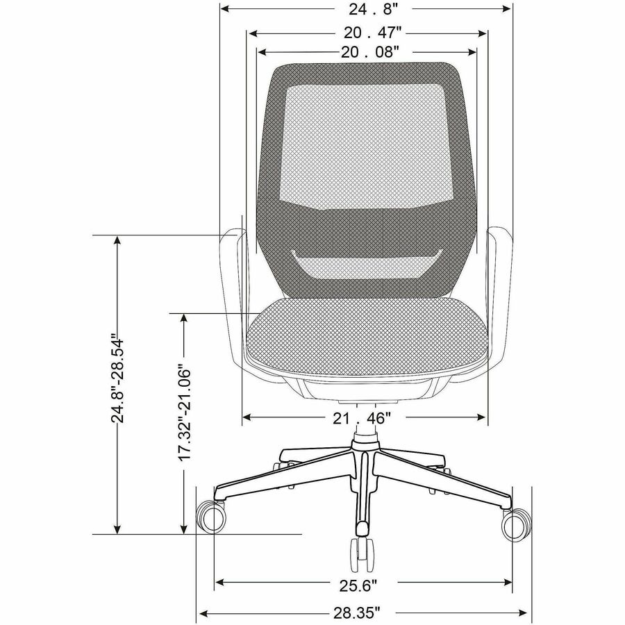 WorkPro® Sentrix Ergonomic Mesh/Mesh MidBack Manager Office Chair