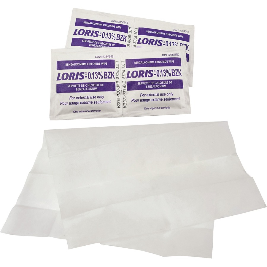 First Aid Central Benzalkonium Chloride Antiseptic Towelettes, 12/Box