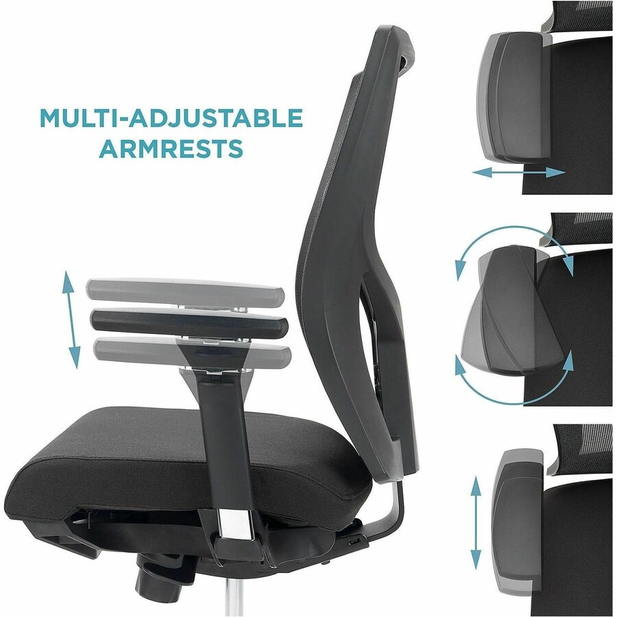 WorkPro® Oceanic Mesh/Fabric Ergonomic HighBack Executive Office Chair