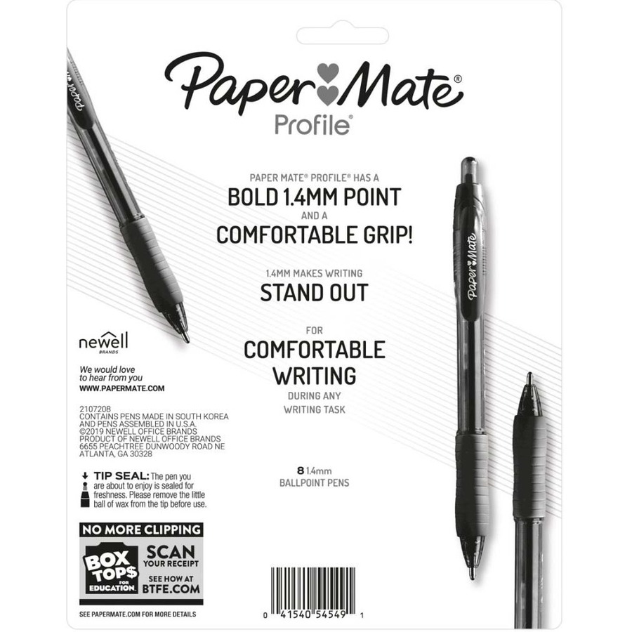 Paper Mate Profile Retractable Ballpoint Pen 1 mm Pen Point Size Retractable Multi
