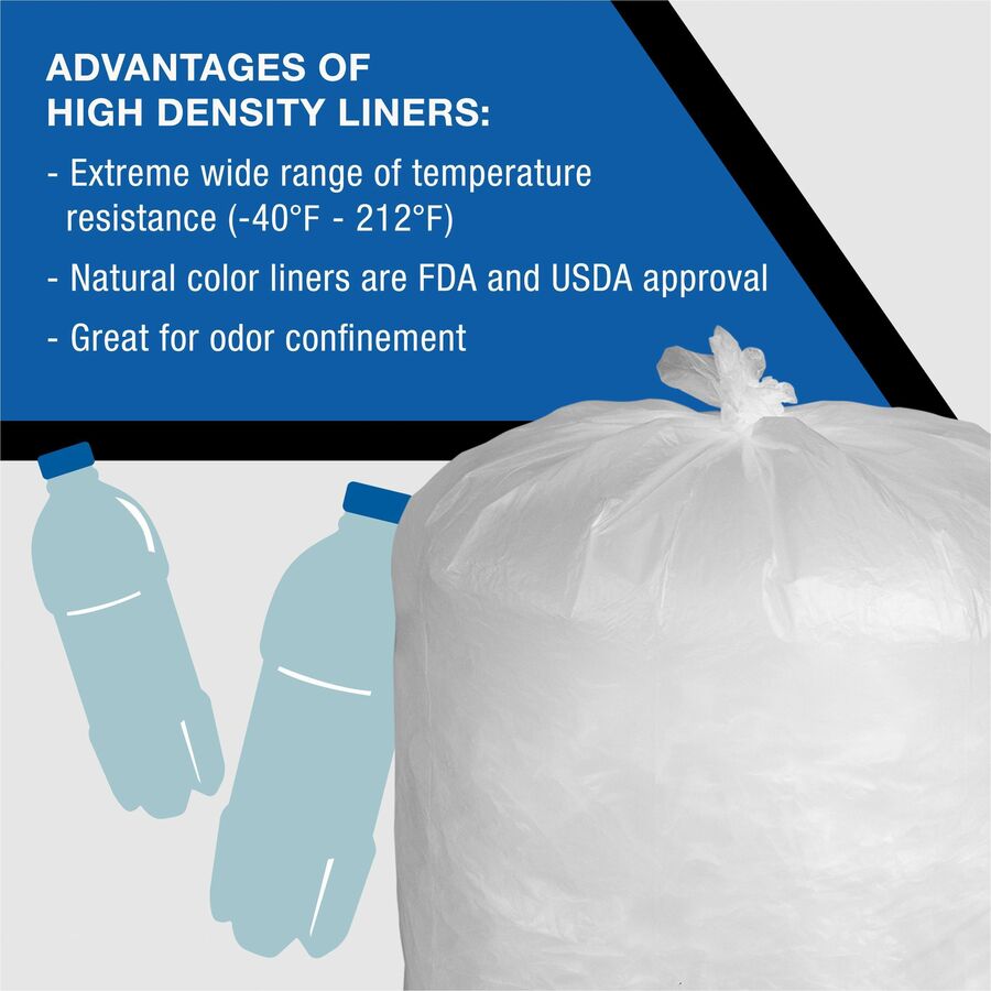 Everyday Genuine Joe HighDensity Can Liners Trash Bags & Liners