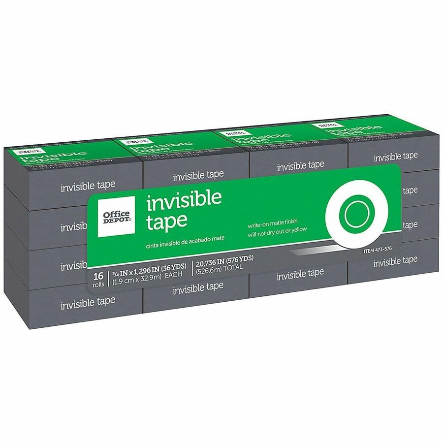 Office Depot® Brand Office Depot Invisible Tape, 3/4" x 1296" , Clear