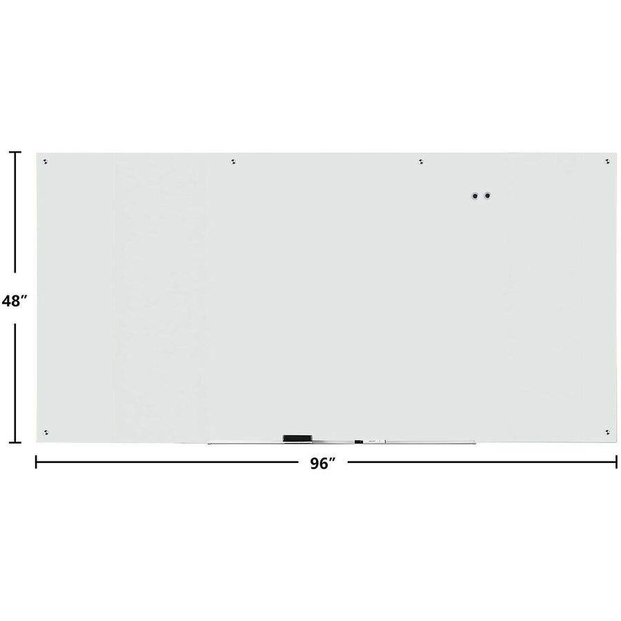 WorkPro™ Glass Unframed DryErase Whiteboard, 96" x 48