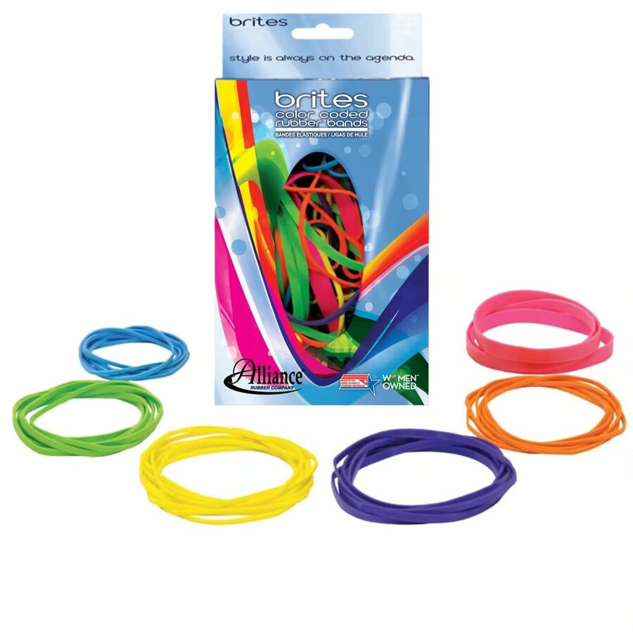 Brites ColorCoded Rubber Bands Size 16, 18, 19, 32, 33, 64