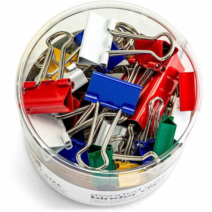 Officemate Binder Clips Medium 1 / Pack Assorted