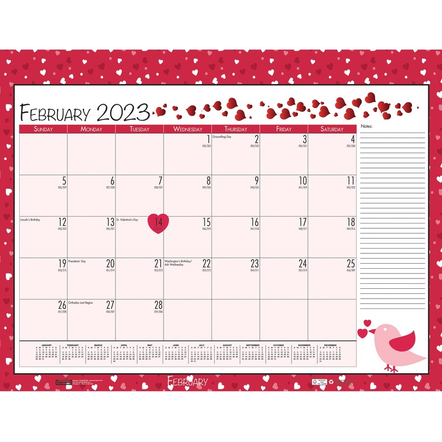 christmas julian calendar 2023 House of Doolittle Monthly Deskpad Calendar Seasonal Holiday Depictions
