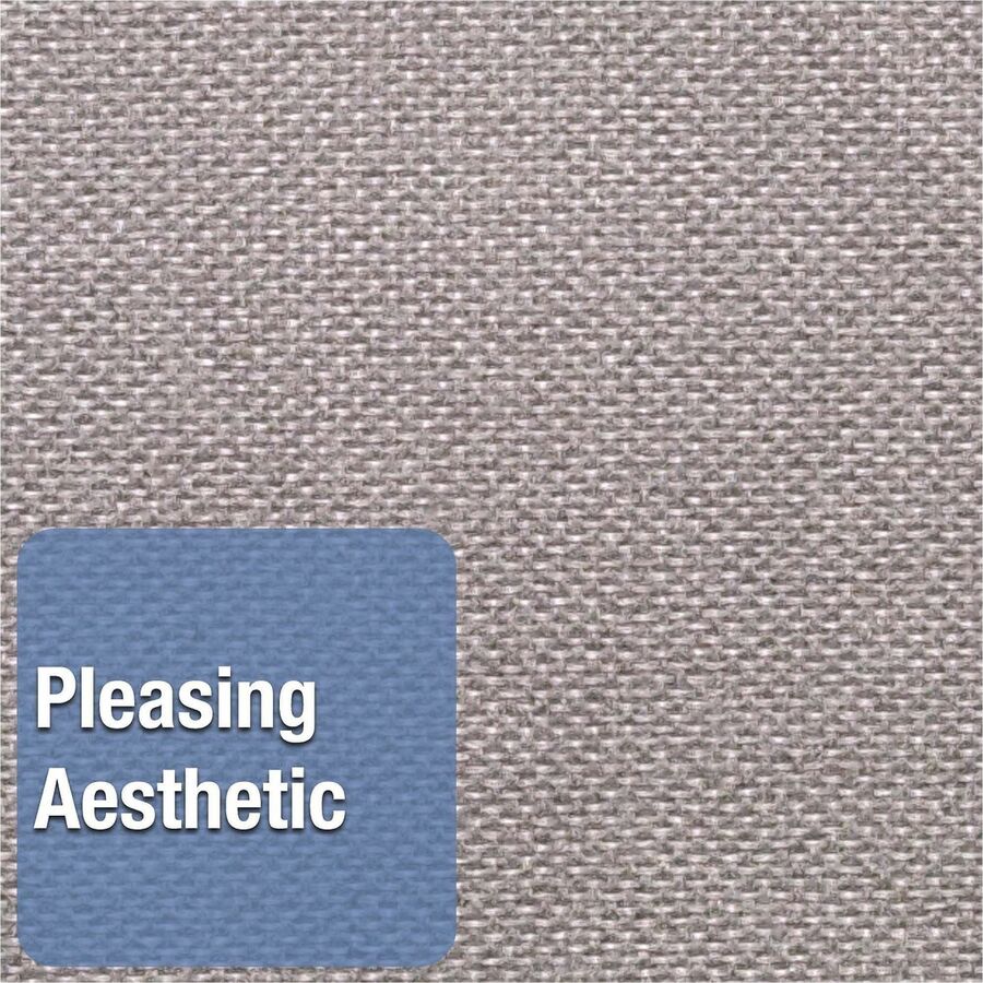 Quartet Oval Office Bulletin Board 24" Height x 36" Width Gray