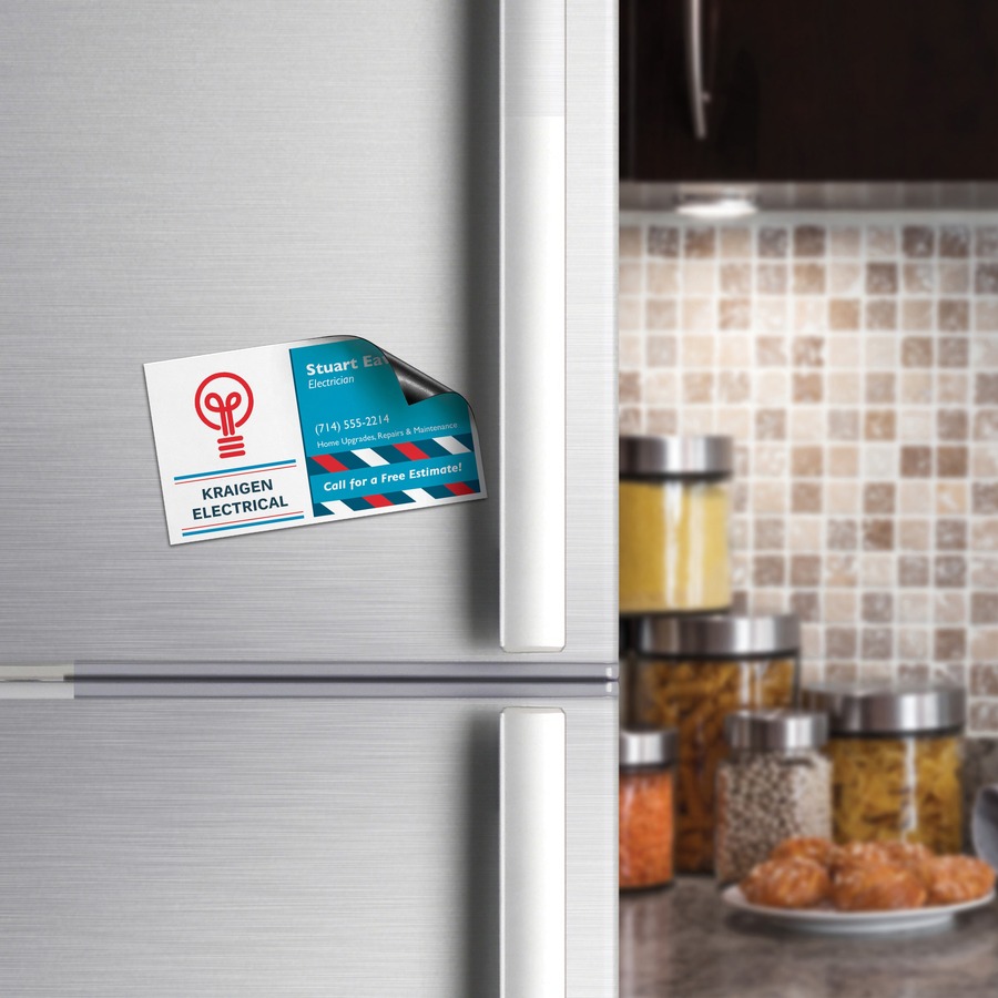 Avery® Business Cards, 2" x 31/2" , Matte White, 30 Cards