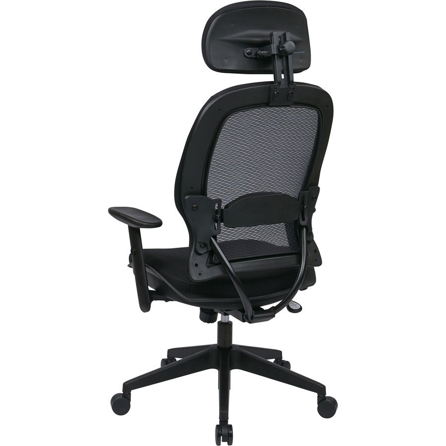 Office Star Professional Air Grid Chair with Adjustable Headrest Butler's Office Equipment and