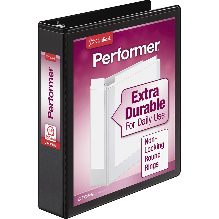 Cardinal Performer ClearVue Round Ring Binder Presentation / View