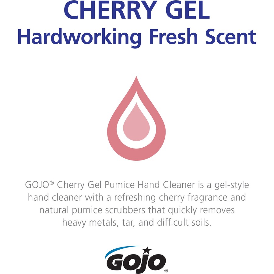 Bulk Gojo Gallon Pump Cherry Gel Pumice Hand Cleaner GOJ235802