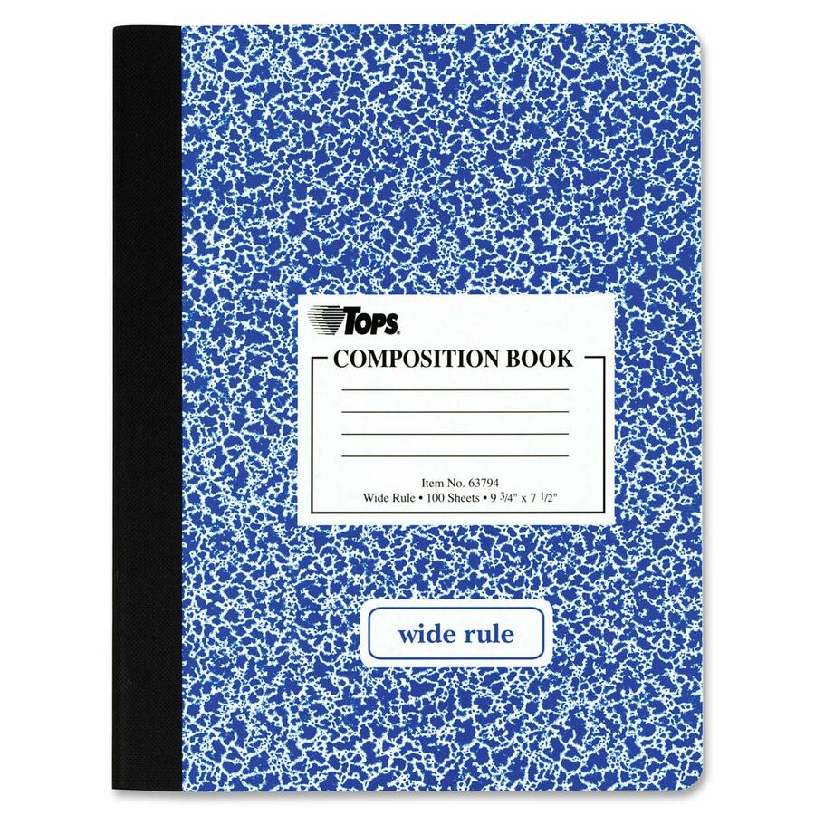 TOPS Wide Ruled Composition Books AAA Business Supplies & Interiors
