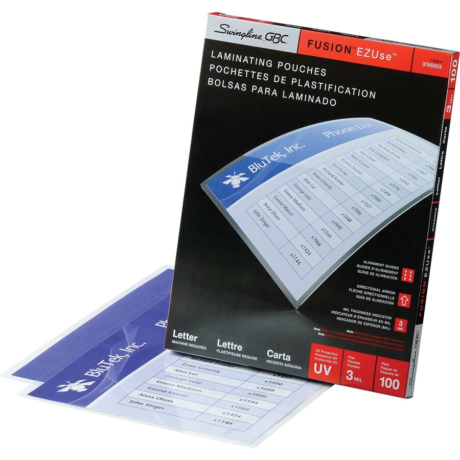 GBC Fusion EZUse Laminating Pouches Laminating Supplies GBC