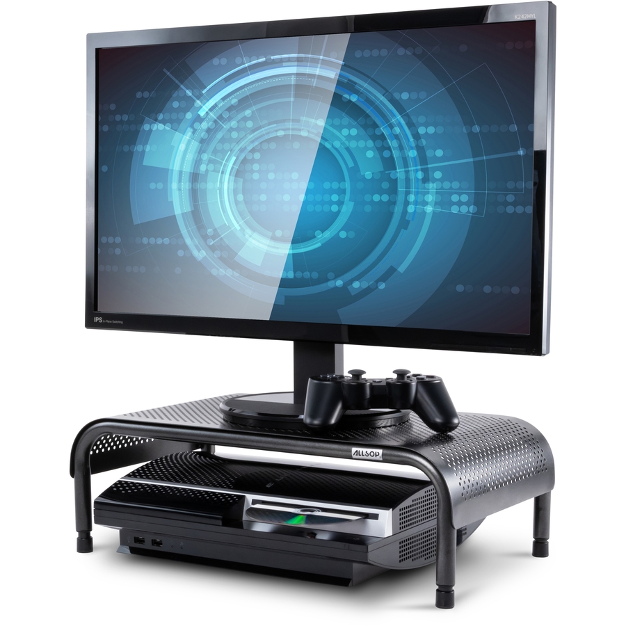 Allsop Metal Art Ergo 3 Adjustable Height Monitor Stand 15Inch Wide