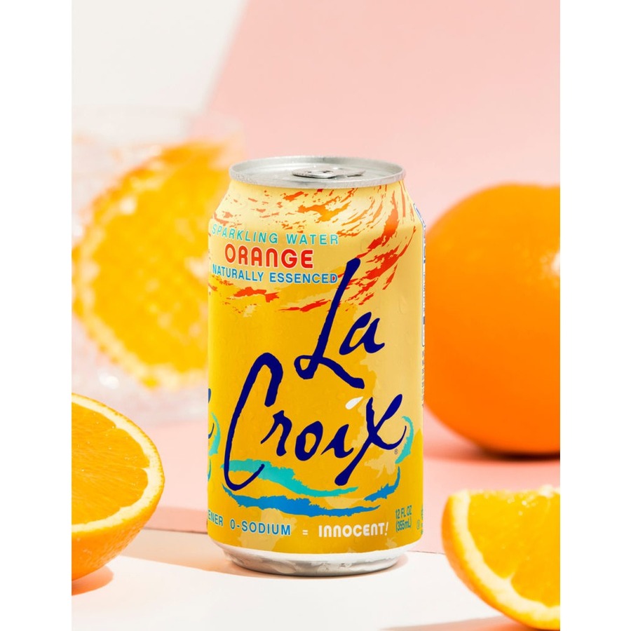 LaCroix Sparkling Water Orange 2/12pk/12 fl oz Cans Complete Office