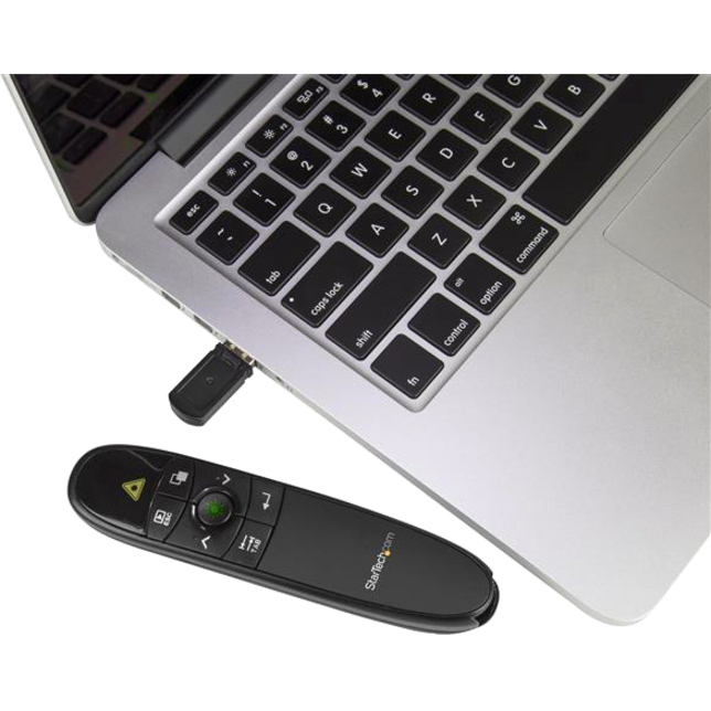Wireless Presentation Remote with Green Laser Pointer 90