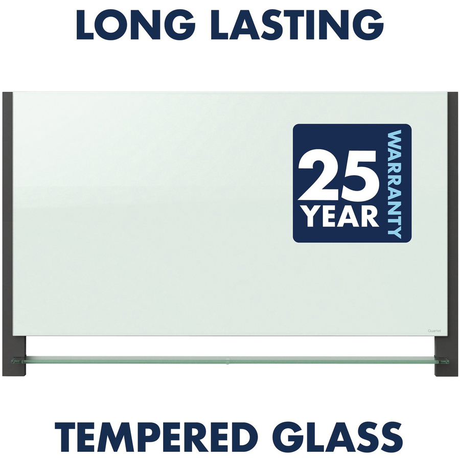 Quartet Evoque Glass Dry Erase Board 50" (4.2 ft) Width x 28