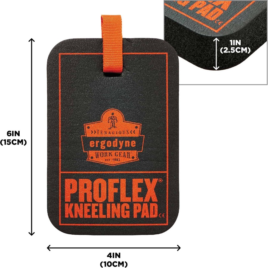 Ergodyne ProFlex 365 Pad Only Mini Kneeling Pad Black Nitrile