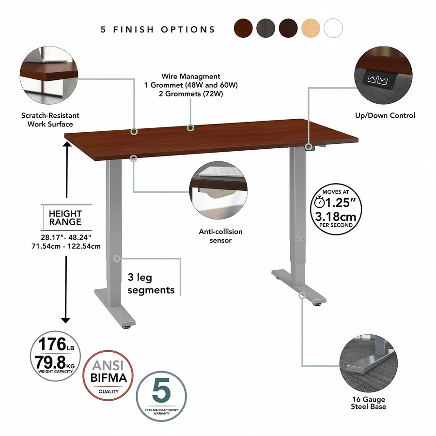 Bush Business Furniture Move 40 Series 72w X 30d Electric Height