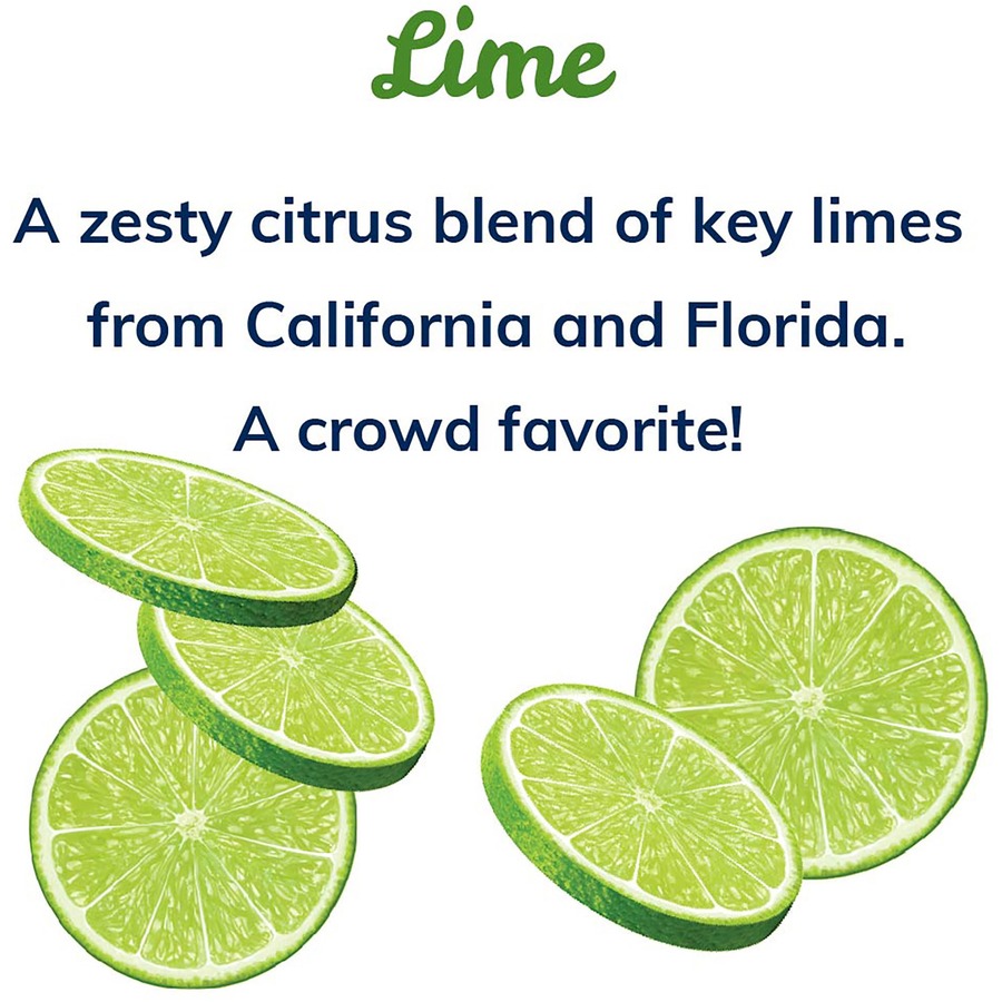 Crystal Geyser Natural Lime Sparkling Spring Water ReadytoDrink 18 fl oz (532 mL) 24